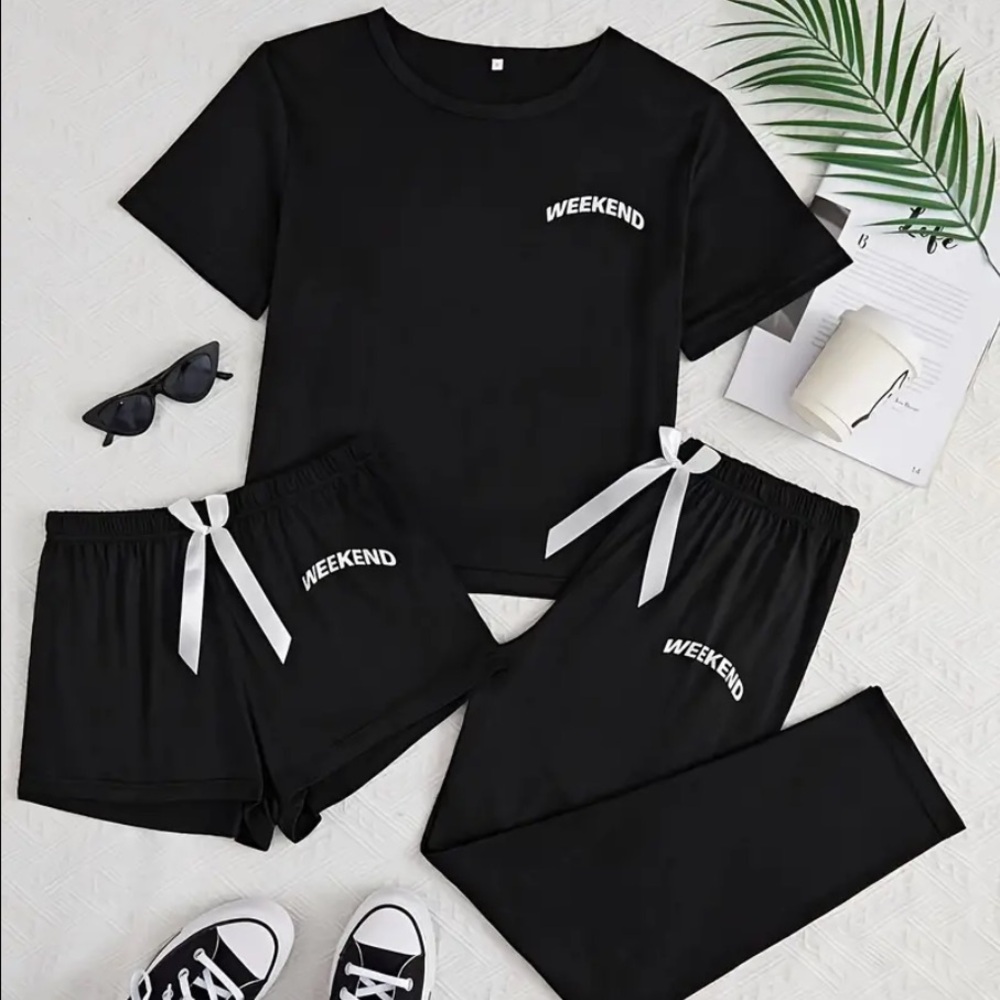Women's monogram print loungewear set